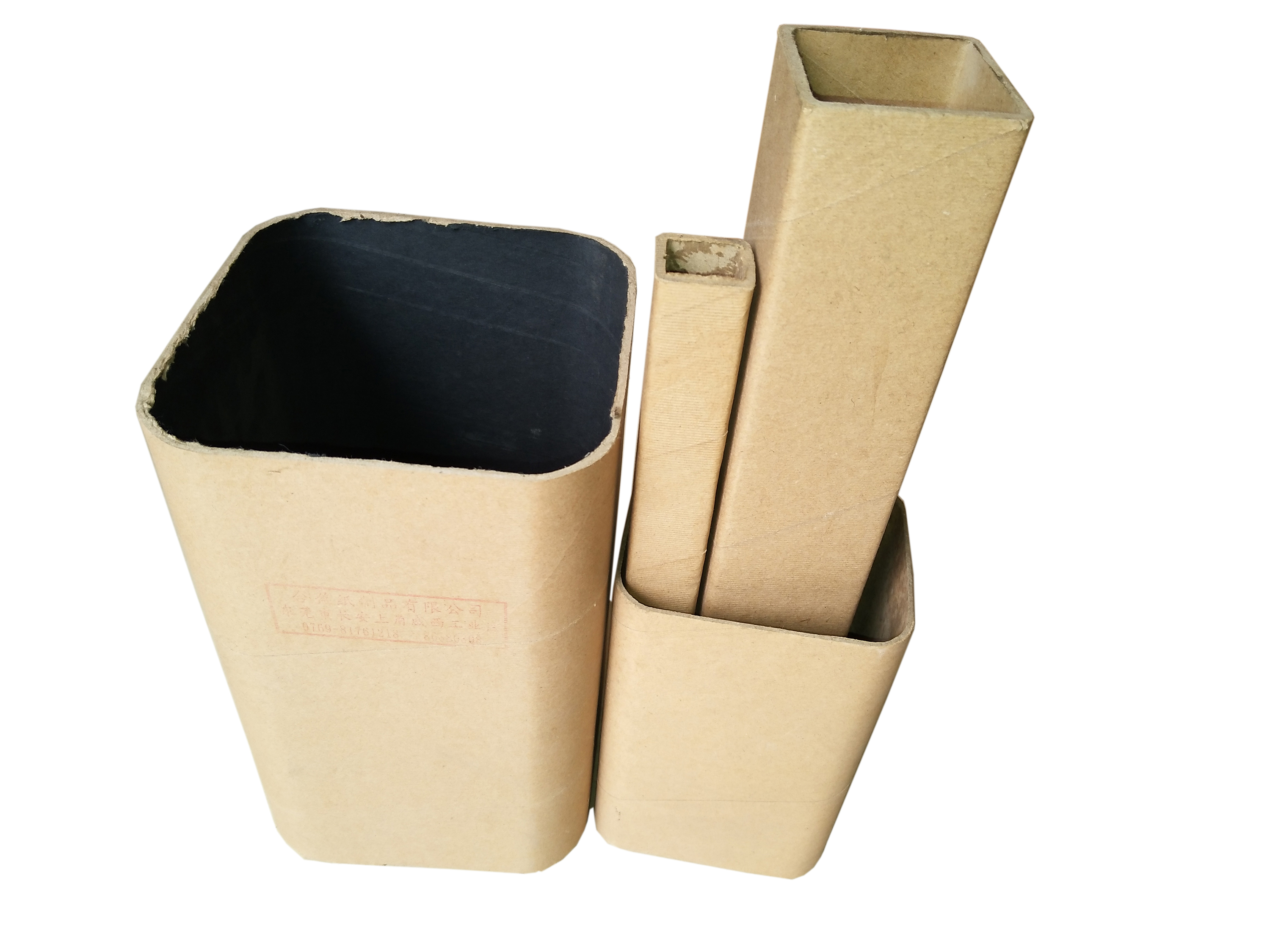 Máquina de tubos de papel cuadrados de sarga CNC