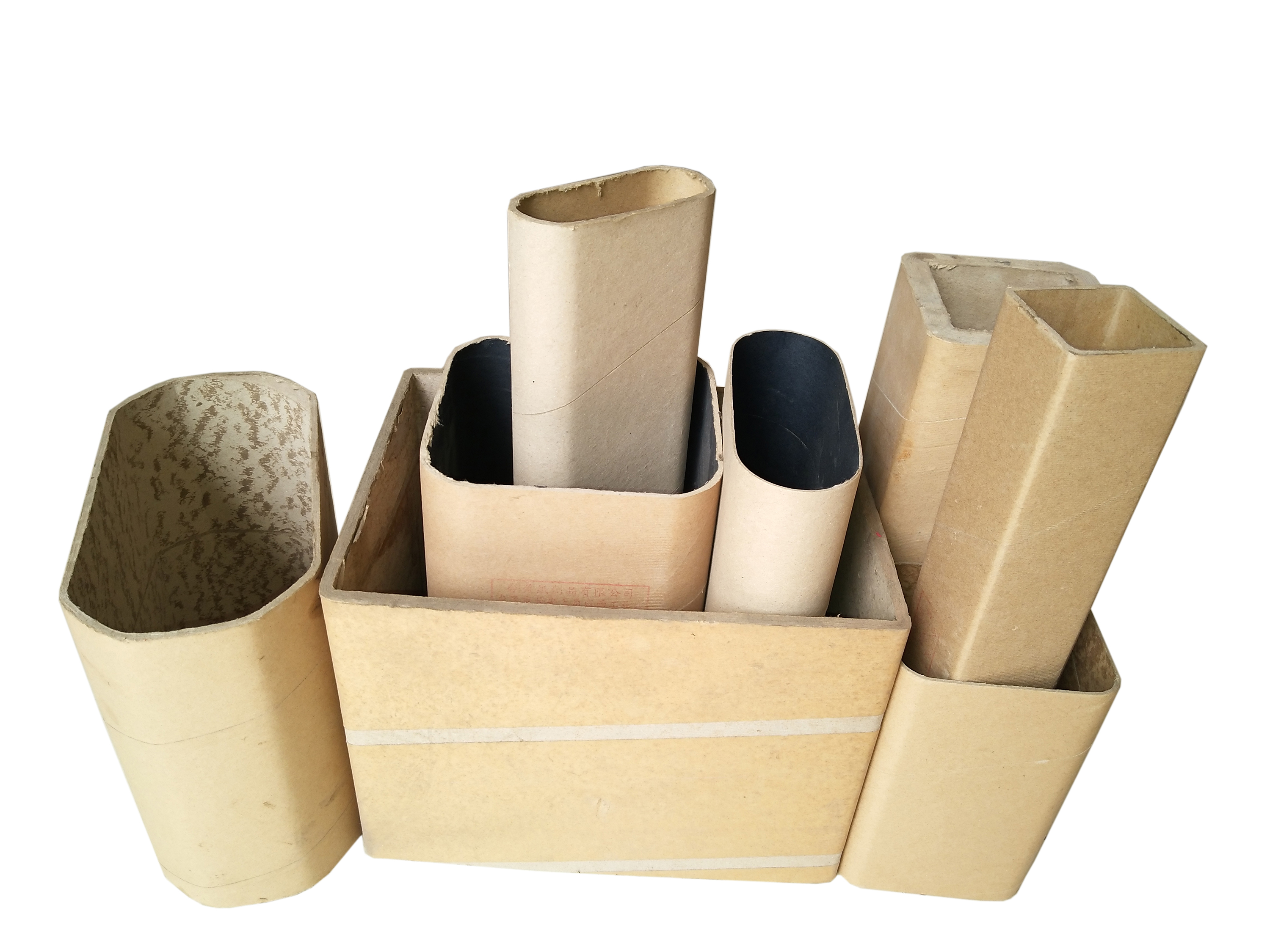 Máquina de tubos de papel cuadrados de sarga CNC
